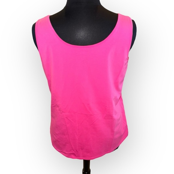 NWT NIC+ZOE Women's Shirt Tail Perfect Tank Plus 1X Watermelon Pink - Picture 4 of 13